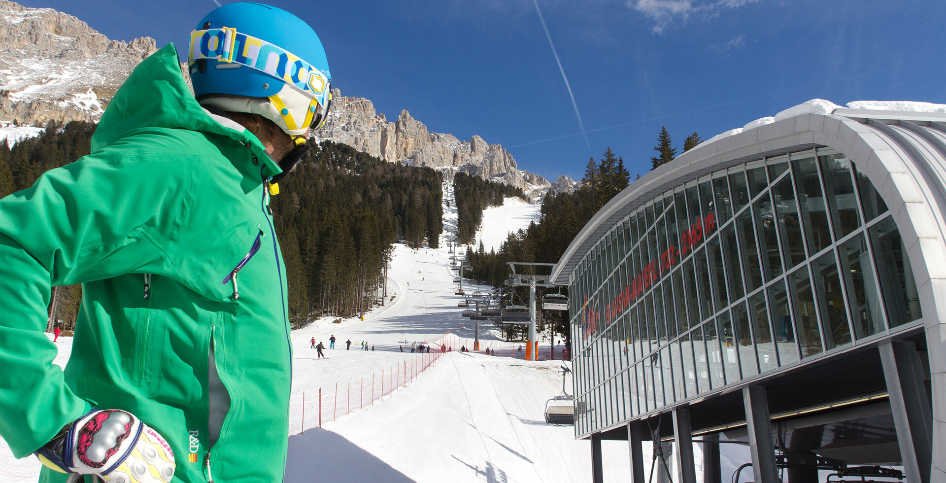 Skifahren in den Dolomiten UNESCO Welterbe